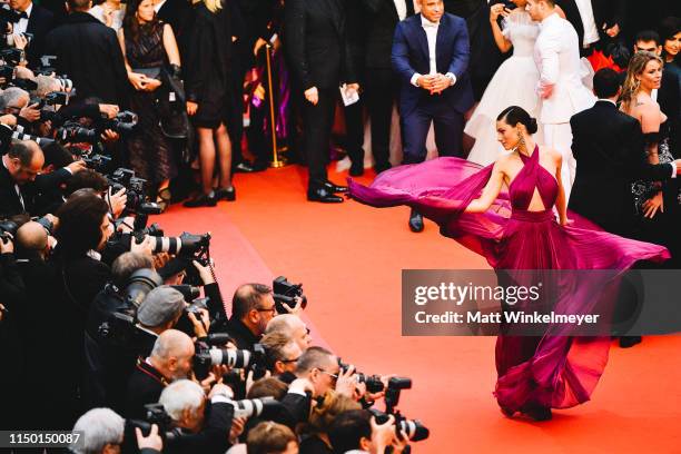 Marica Pellegrinelli attends the screening of "Les Plus Belles Annees D'Une Vie" during the 72nd annual Cannes Film Festival on May 18, 2019 in...