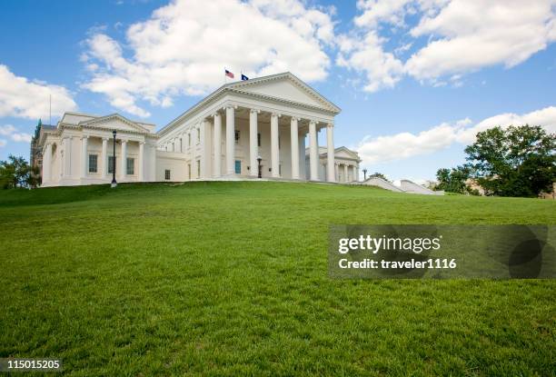 capitolio estatal de richmond, virginia - virginia estado de los eeuu fotografías e imágenes de stock