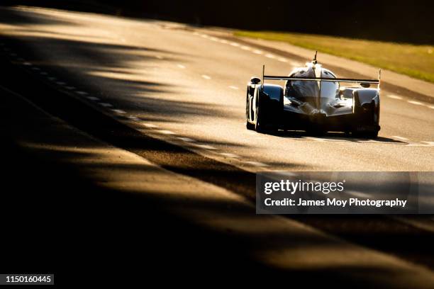 Sebastien Buemi / Kazuki Nakajima / Fernando Alonso Toyota Gazoo Racing Toyota TS050 Hybrid in action on June 13, 2019 in Le Mans, France.