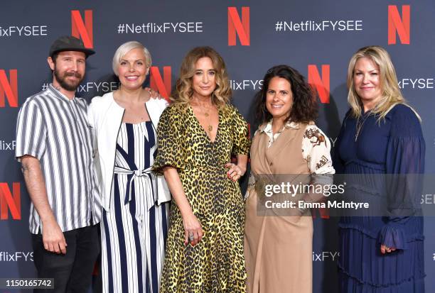 Marcel Dagenais, Jennifer Rogien, Allyson Fanger, Beth Morgan and Tricia Sawyer attend the Netflix FYSEE Craft Day at Raleigh Studios on May 18, 2019...