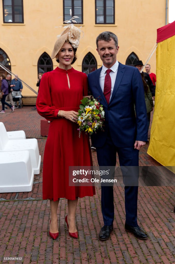 Danish Crown Prince And Princess Participate In The 800 Year Anniversary Of The Danish Flag