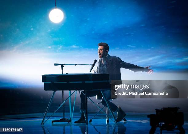 Duncan Laurence, representing The Netherlands, wins the Grand Final of the 64th annual Eurovision Song Contest held at Tel Aviv Fairgrounds on May...