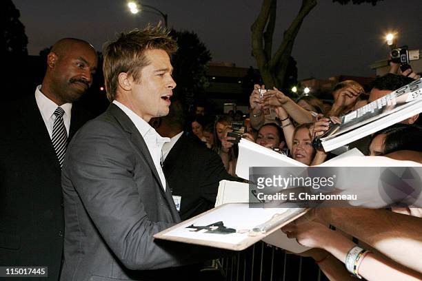 Brad Pitt during Special Presentation of Paramount Vantage's "Babel" at Mann Village Theatre in Westwood, CA, United States.