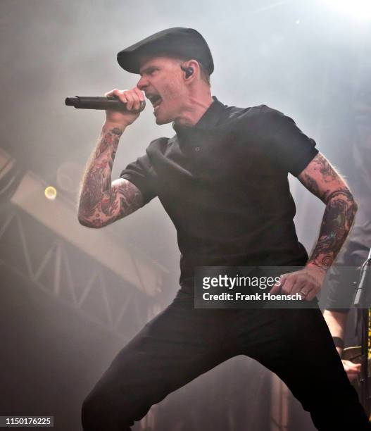 Singer Al Barr of the American band Dropkick Murphys performs live on stage during a concert at the Zitadelle Spandau on June 15, 2019 in Berlin,...