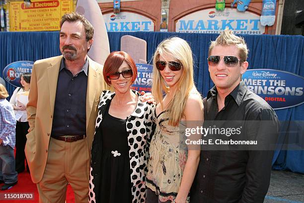 Tom Selleck, Jillie Mack, Hannah Selleck and guest