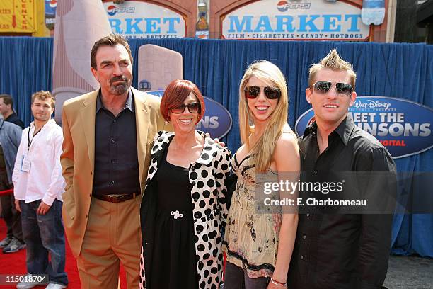 Tom Selleck, Jillie Mack, Hannah Selleck and guest