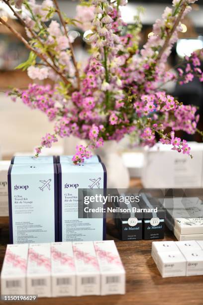 Products on display at In goop Health Summit Los Angeles 2019 at Rolling Greens Nursery on May 18, 2019 in Los Angeles, California.
