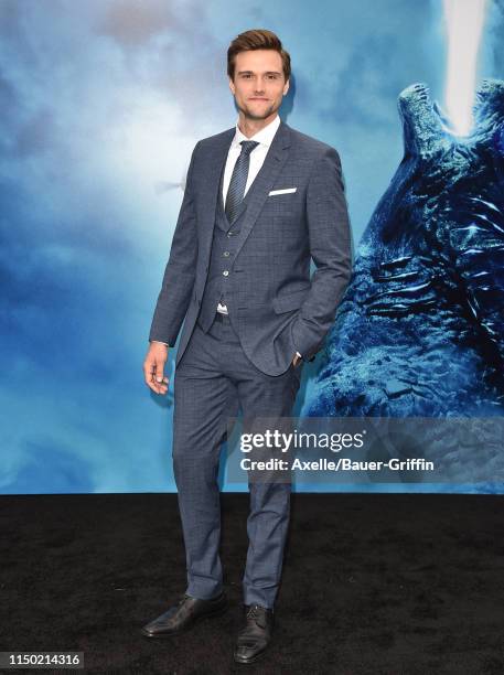 Hartley Sawyer attends the premiere of Warner Bros. Pictures and Legendary Pictures' "Godzilla: King of the Monsters" at TCL Chinese Theatre on May...