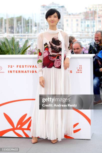 Gwei Lun-Mei attends the photocall for "The Wild Goose Lake" during the 72nd annual Cannes Film Festival on May 19, 2019 in Cannes, France.