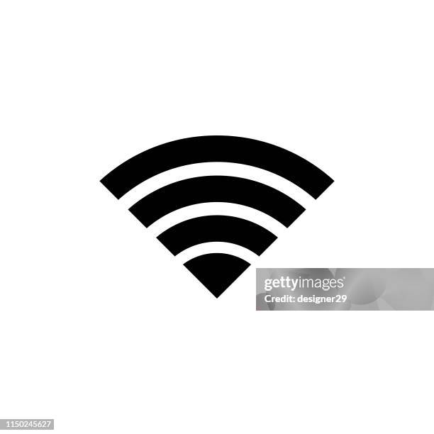 stockillustraties, clipart, cartoons en iconen met wifi-pictogram. - draadloze technologie