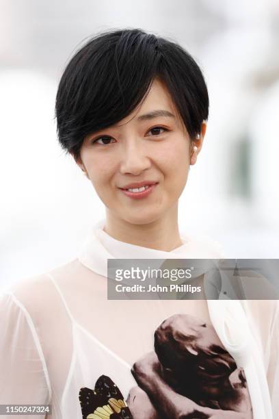 Gwei Lun-Mei attends the photocall for "The Wild Goose Lake" during the 72nd annual Cannes Film Festival on May 19, 2019 in Cannes, France.