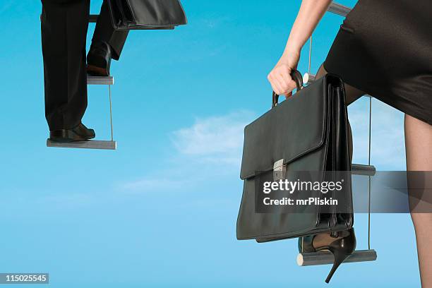 career ladder - agility ladder stock pictures, royalty-free photos & images