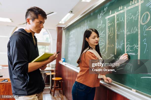 Writing In Board School 424 Teacher Writing On Board Stock Photos, High-Res Pictures, and ...