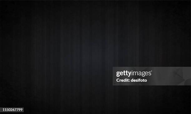 horizontal vector illustration of an empty black colored grungy textured background with vertical self stripes - curtain stock illustrations