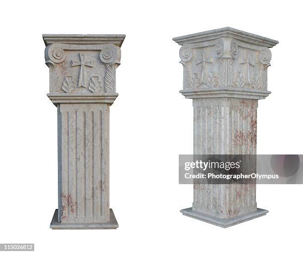 columns - statues greek stock pictures, royalty-free photos & images