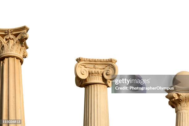 columns - stone columns stock pictures, royalty-free photos & images