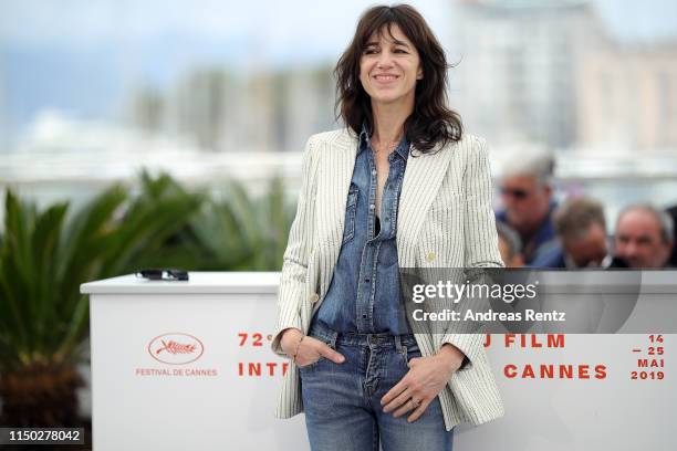 Charlotte Gainsbourg attends the photocall for "Lux Aeterna" during the 72nd annual Cannes Film Festival on May 19, 2019 in Cannes, France.