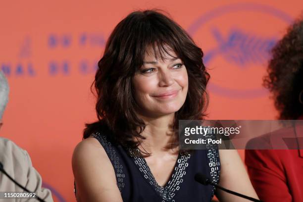 Marianne Denicourt attends the "The Best Years of a Life " press conference during the 72nd annual Cannes Film Festival on May 19, 2019 in Cannes,...
