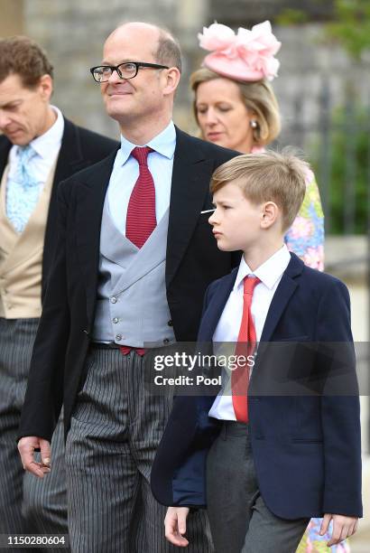 Lord Nicholas Windsor attends the wedding of Lady Gabriella Windsor and Thomas Kingston at St George's Chapel on May 18, 2019 in Windsor, England.