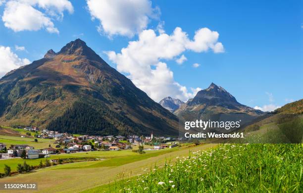 austria, tyrol, paznaun valley, galtuer, silvretta - galtur stock pictures, royalty-free photos & images