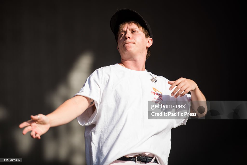Conor Mason, singer of the British alternative rock band...