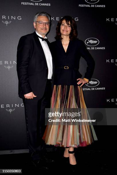 Guest and Marianne Denicourt attend the Kering Women In Motion Awards during the 72nd annual Cannes Film Festival on May 19, 2019 in Cannes, France.
