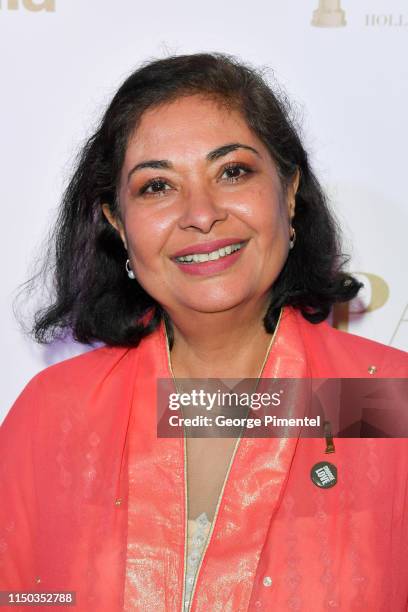 Meher Tatna attends the HFPA & Participant Media Honour Help Refugees' during the 72nd annual Cannes Film Festival on May 19, 2019 in Cannes, France.