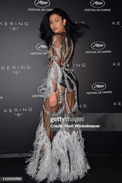 Leyna Bloom attends the Kering Women In Motion Awards during the 72nd annual Cannes Film Festival on May 19, 2019 in Cannes, France.