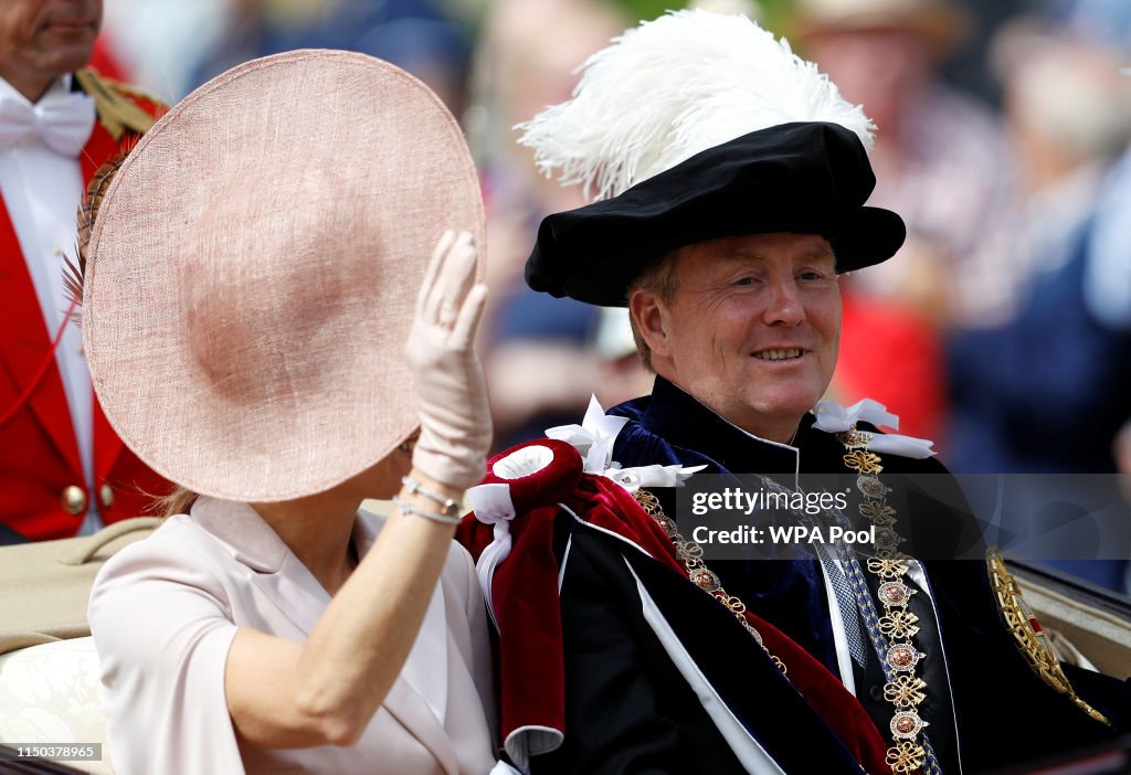 Order Of The Garter Service At Windsor Castle