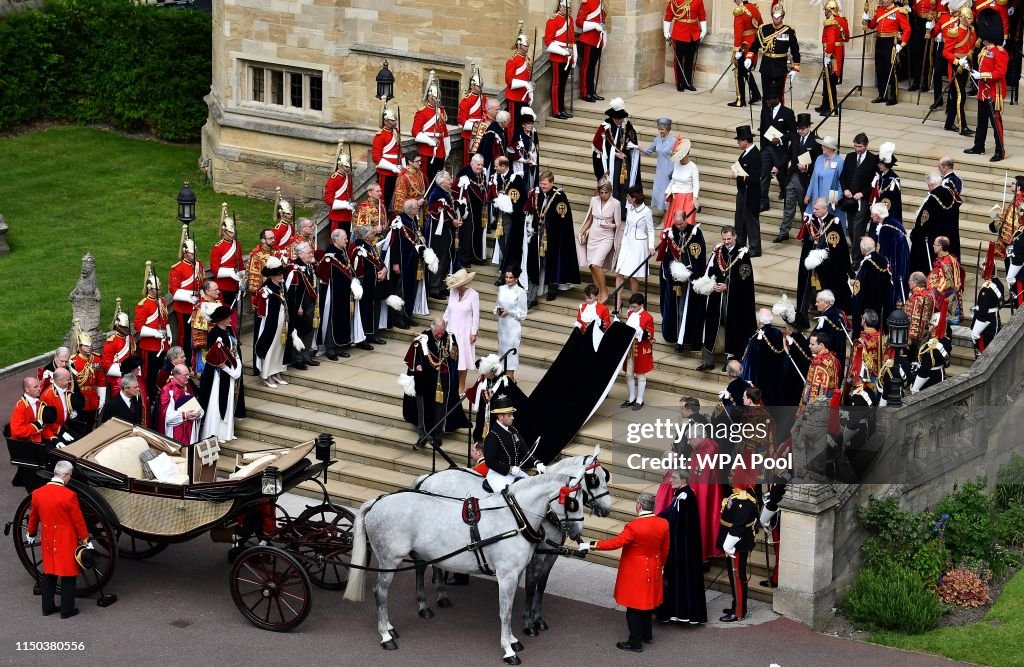 Order Of The Garter Service At Windsor Castle