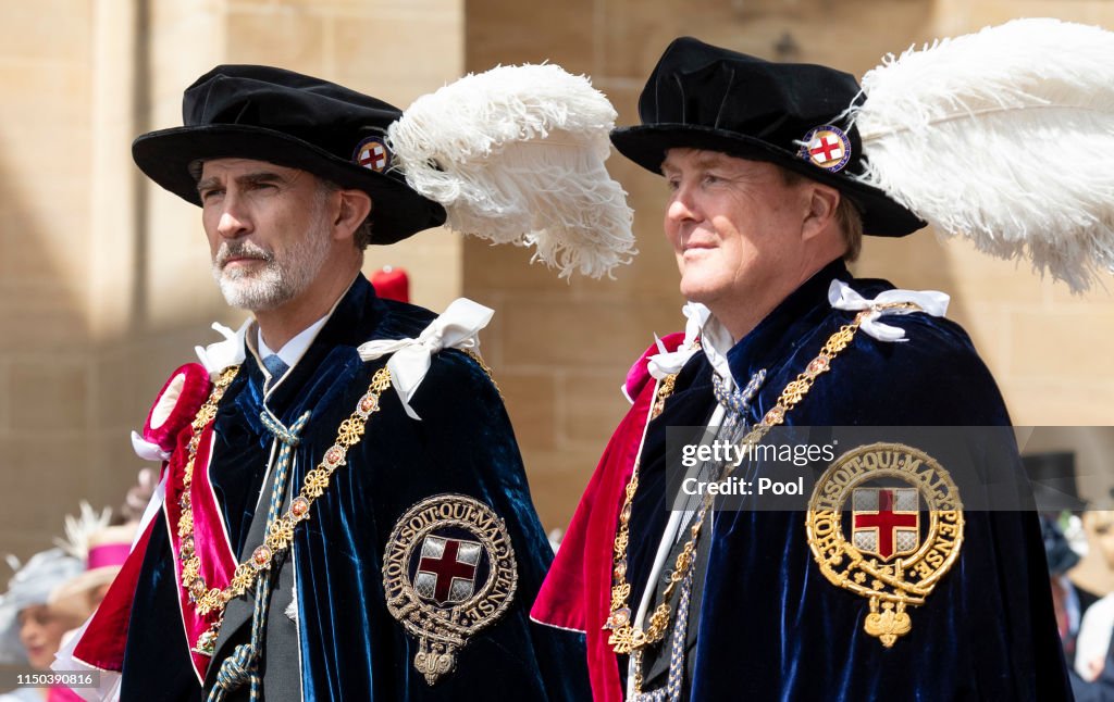 Order Of The Garter Service At Windsor Castle