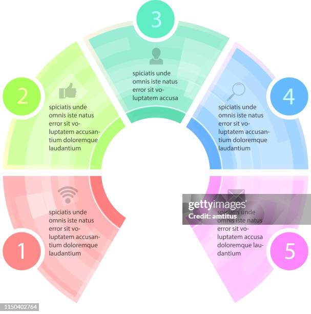 circular infographics - medical chart stock illustrations