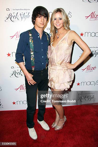 Personality Chad Rogers and Amanda Sobocinski arrive at the Los Angeles Times Magazine's music and fashion event "Rock Style" held at the Hollywood...