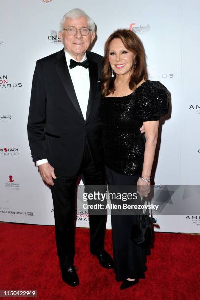 Phil Donahue and Marlo Thomas attend the American Icon Awards at the Beverly Wilshire Four Seasons Hotel on May 19, 2019 in Beverly Hills, California.