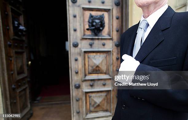 Colin the butler poses outside Highclere Castle on March 15, 2011 in Newbury, England. Highclere Castle has been the ancestral home of the Carnarvon...