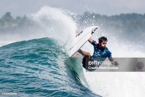 Jeremy Flores of France advances to the quarter finals of the 2019 Corona Bali Protected after winning Heat 3 of Round 4 at Keramas on May 20, 2019...