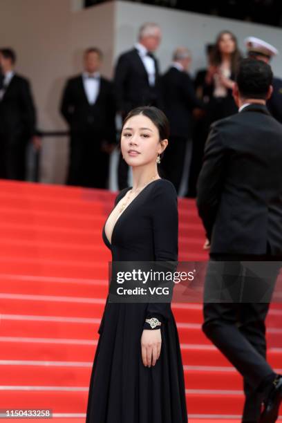 Actress Sandra Ma Sichun attends the screening of 'A Hidden Life ' during the 72nd annual Cannes Film Festival on May 19, 2019 in Cannes, France.