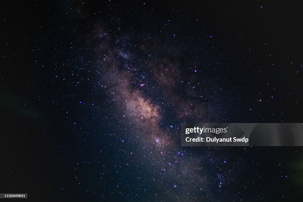 Milky Way in the sky in Thailand.