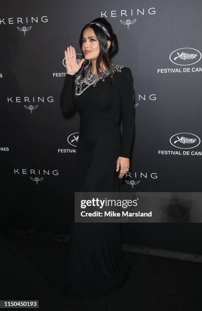 Salma Hayek attends the Kering Women In Motion Awards during the 72nd annual Cannes Film Festival on May 19, 2019 in Cannes, France.