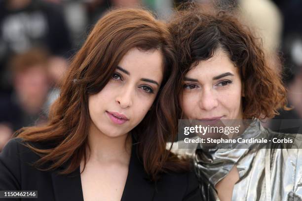 Nisrin Erradi and Lubna Azabal attend the photocall for "Adam" during the 72nd annual Cannes Film Festival on May 20, 2019 in Cannes, France.