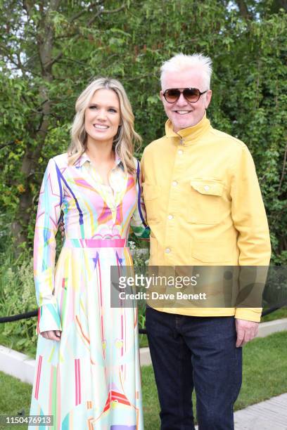Charlotte Hawkinsand Chris Evans attend 'The Savills and David Harber Garden' which celebrates the environmental benefit and beauty of trees, plants...