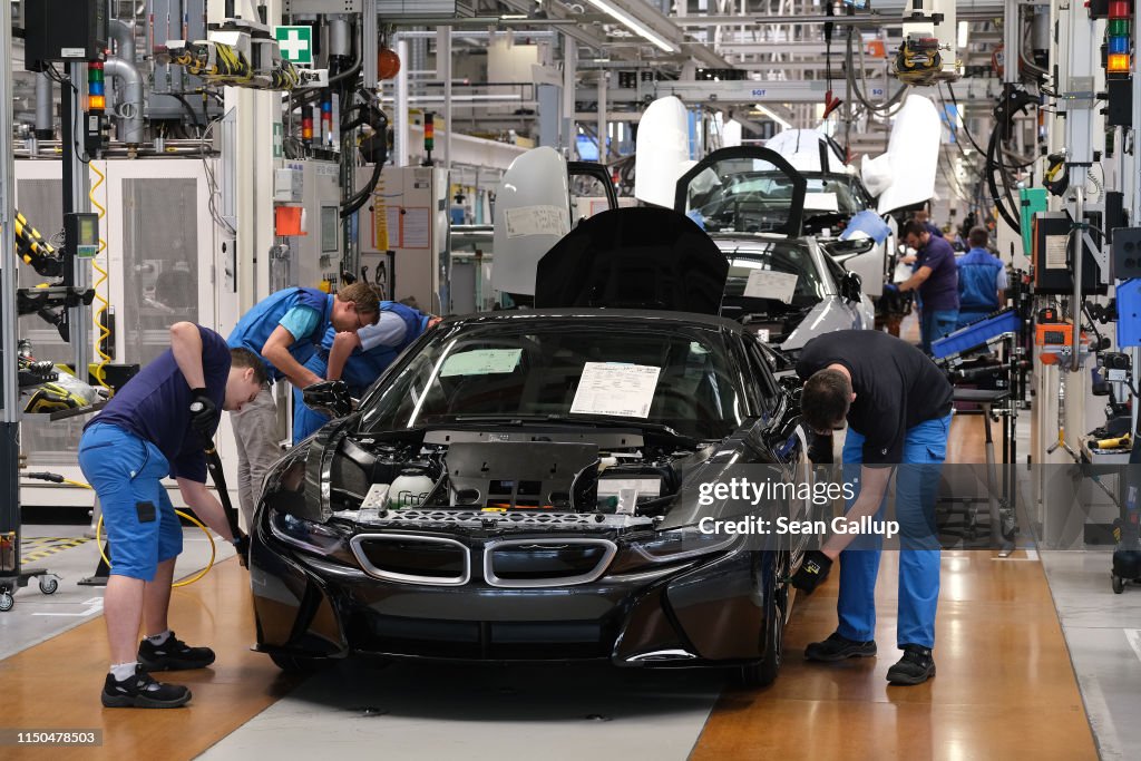 President Steinmeier Urges BMW Workers To Vote In European Elections