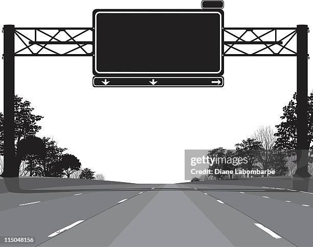 Hwy Sign Silhouette 259 Interstate Sign Silhouette Stock Photos, High-Res Pictures, and ...