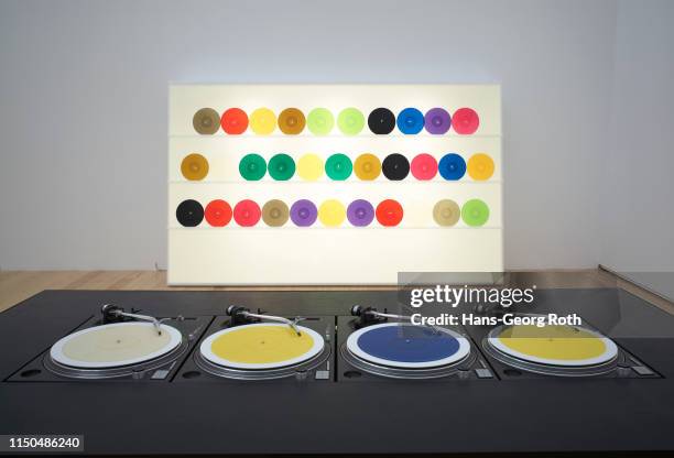 Art work "bausatz noto (color version", 1998/2015, by Carsten Nicolai, seen at the preview of the exhibition "Big Orchestra at Frankfurter...