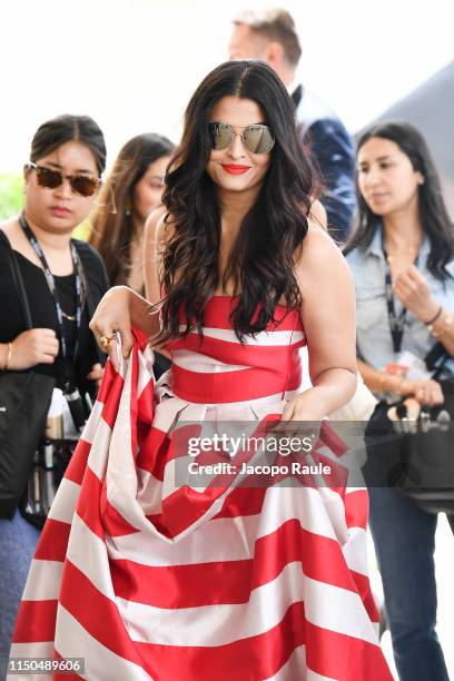 Aishwarya Rai is seen during the 72nd annual Cannes Film Festival at on May 20, 2019 in Cannes, France.