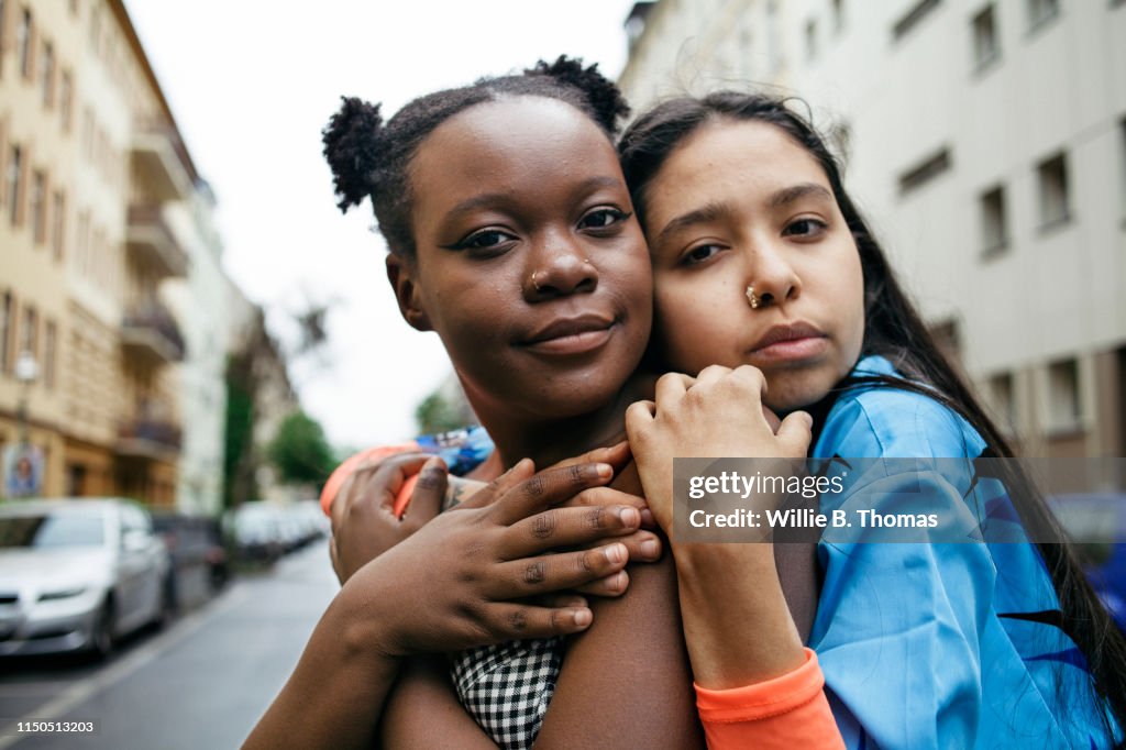 Affectionate Lesbian Couple