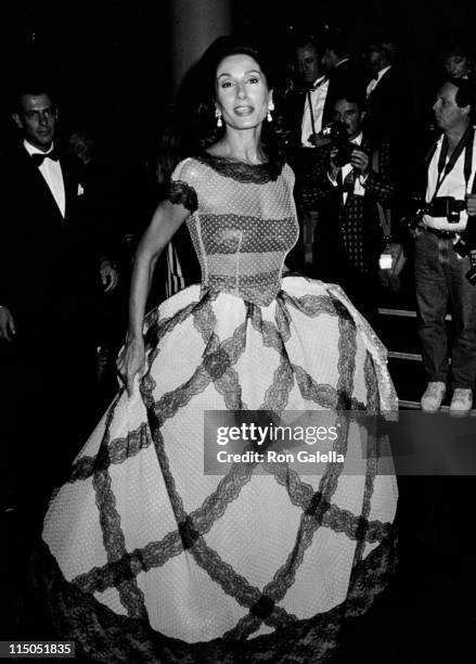 Nati Abascal attends "Valentino - Thirty Years of Magic" Gala Retrospective on September 22, 1992 at the Park Avenue Armory in New York City.