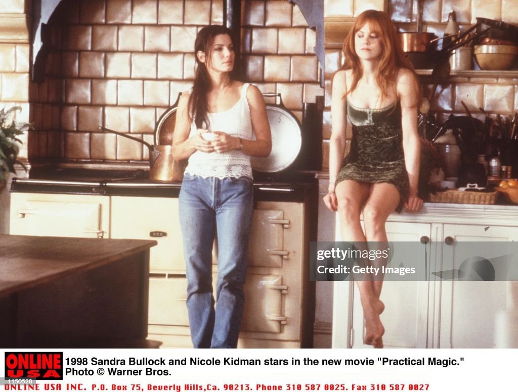 1998 Sandra Bullock and Nichole Kidman stars in the new movie "Practical Magic."