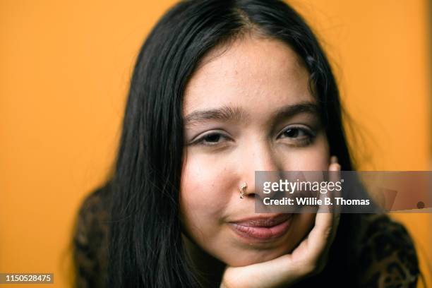 Close-up Of Queer Young Hispanic Woman