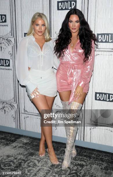 Personalities Olivia Pierson and Natalie Halcro attend the Build Series to discuss "Relatively Nat & Liv" at Build Studio on May 20, 2019 in New York...